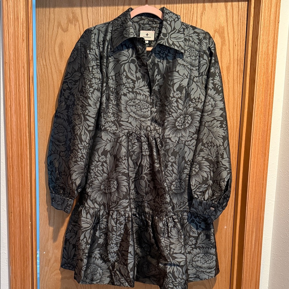 Tuckernuck Emerald Mirasol Dark Green Long-Sleeve Dress